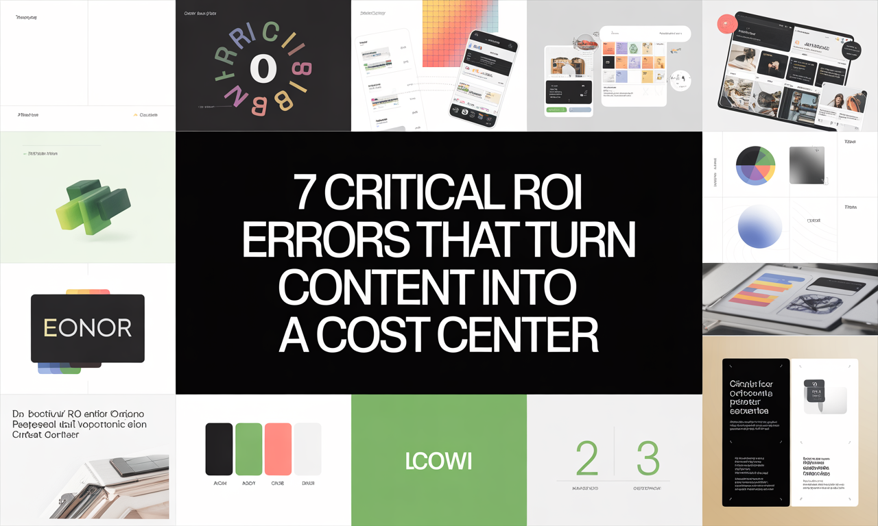 7 Critical ROI Errors That Turn Content Into a Cos